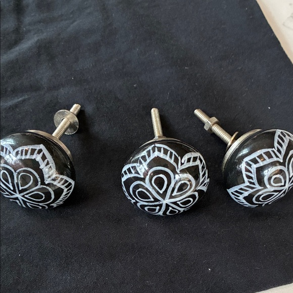 Anthropologie Other - Anthropologie Black and White Decorative Knobs - 3